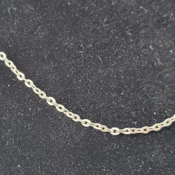 Vintage Estate Chain Necklace 20" Silver Tone Dainty - Picture 2 of 2